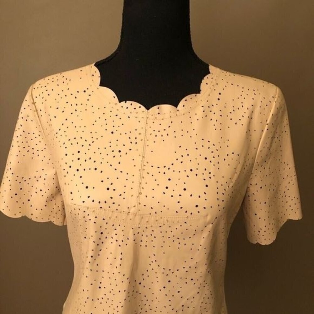 BCBGMAXAZRIA TALUM Blouse Faux Leather - Picture 3 of 6